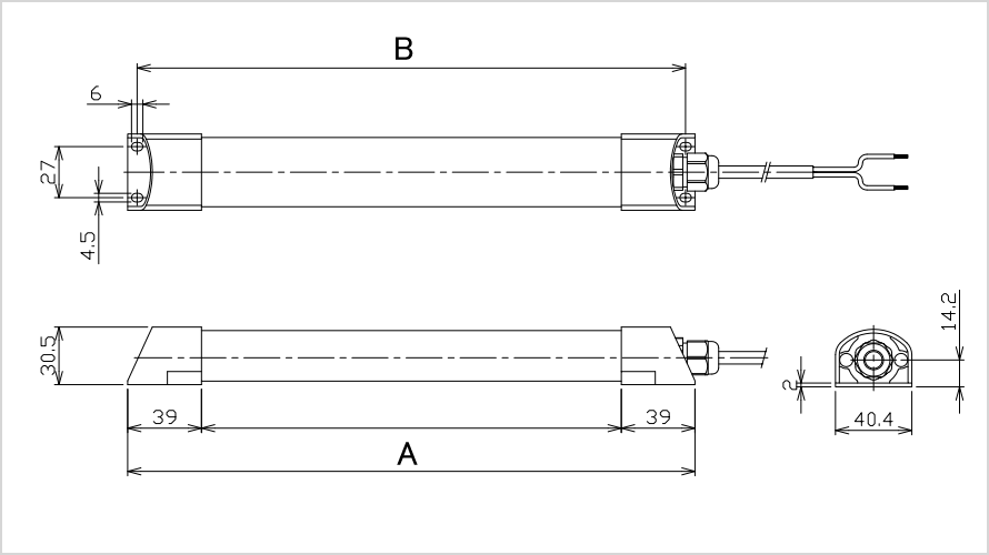 NLT2標準の寸法図
