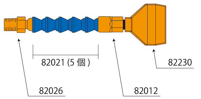 ノズルの直式の注文例