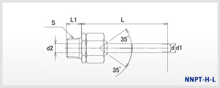 NNPT-H-Lの寸法図