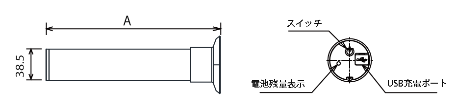 NLB-Rの主要寸法図