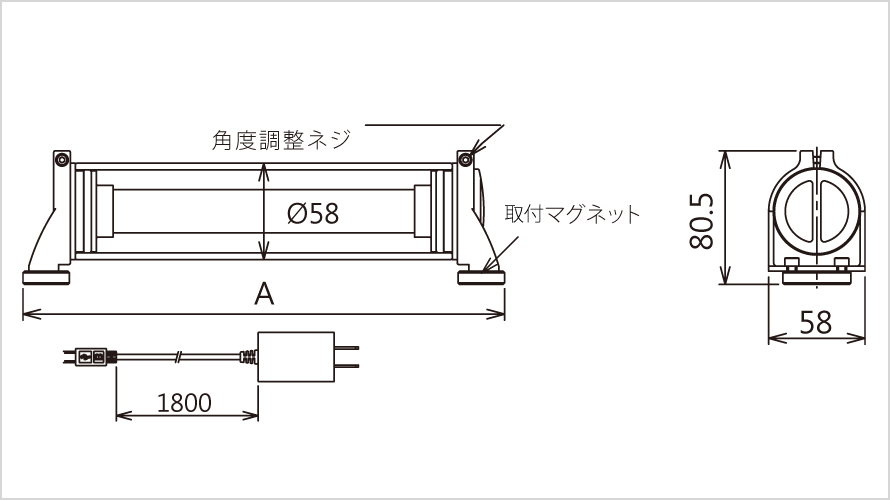 NLB-Gの寸法図