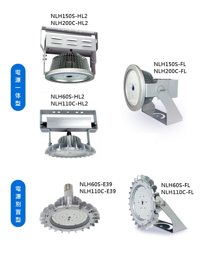 高天井用LED照明 NLHシリーズ | オイルミスト環境向け工場照明 | 日機株式会社