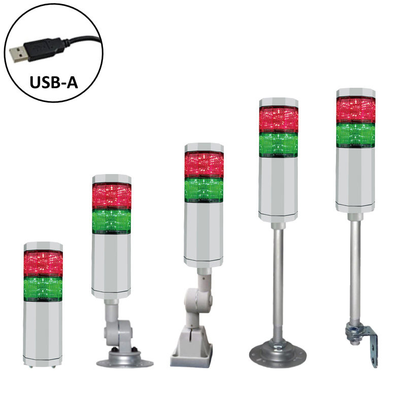 積層式LEDアラームライト NLA50USBシリーズ 2段タイプ(仕様選定可)