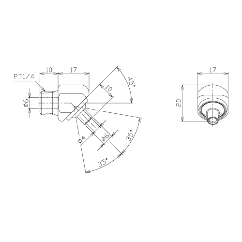 【 開梱 設置?無料 】 ポイントフィットノズル 日機 / 傾斜タイプ NNPT1/4B-10 タイムセール