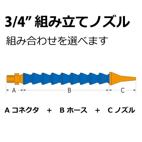 3/4" 組み立てノズル